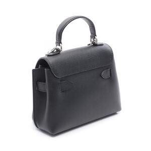 Louis Vuitton Lockme Ever Handbag Grained Calfskin Leather Black
